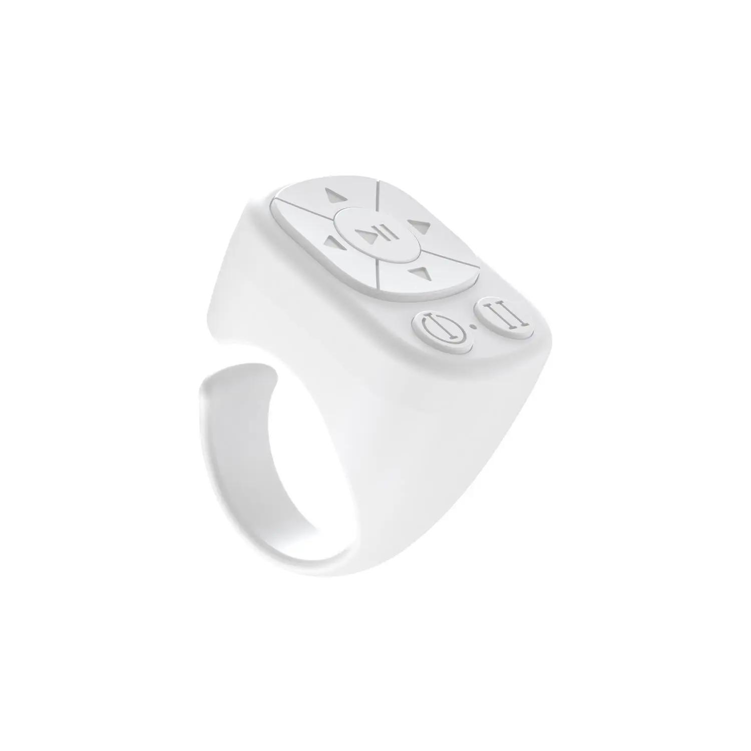 

Wireless Bluetooth Ring Remote Control, Rechargeable Page-Turning & Camera Shutter Tool for Short Videos белый