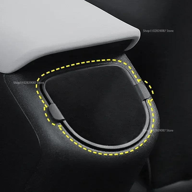 Front Water Cup Holder Storage Box Console Cup Holder For BYD Dolphin 2021 2022 Rear Drainage Cup Garbage Bin Auto Accessories