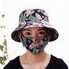 Sunscreen Sun Hat, Mask Integrated Face Cover, Dust-proof Ultraviolet Light Outdoor Tea Picking Sun Hat, Small Fragrance and Versatile