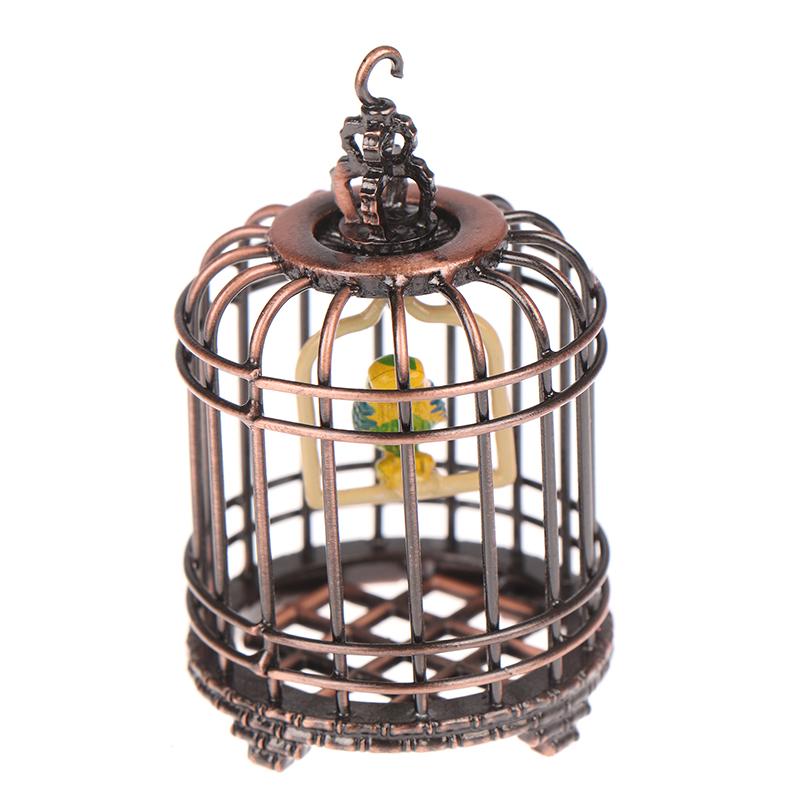 1:12 Dollhouse Miniture Furniture Bird Cage For Dollhouse Decor Accessories