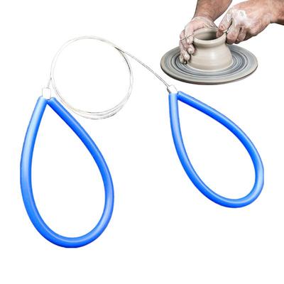 Ceramic Steel Wire Drawing Pottery Tools Mud Cutting Tools Pottery DIY Handmade Clay Sculpture Mud Cutting Line Mud Cutting Tool