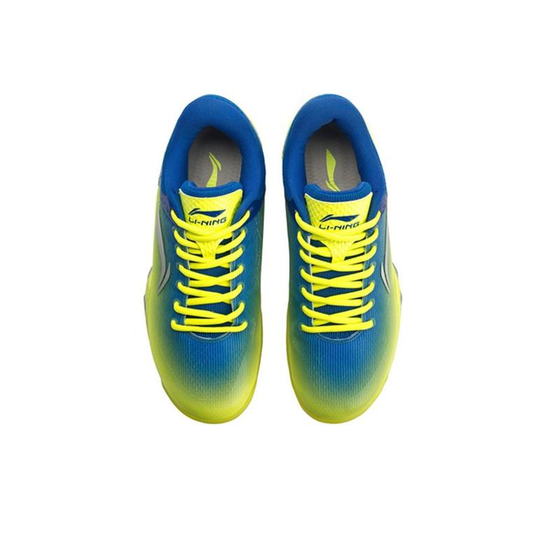 Li Ning Attack Professional Rebound Shock Absorption Breathable Durable Low-Top Badminton Shoes Men Sneaker Fluorescent-Bright-Green AYZN005-2