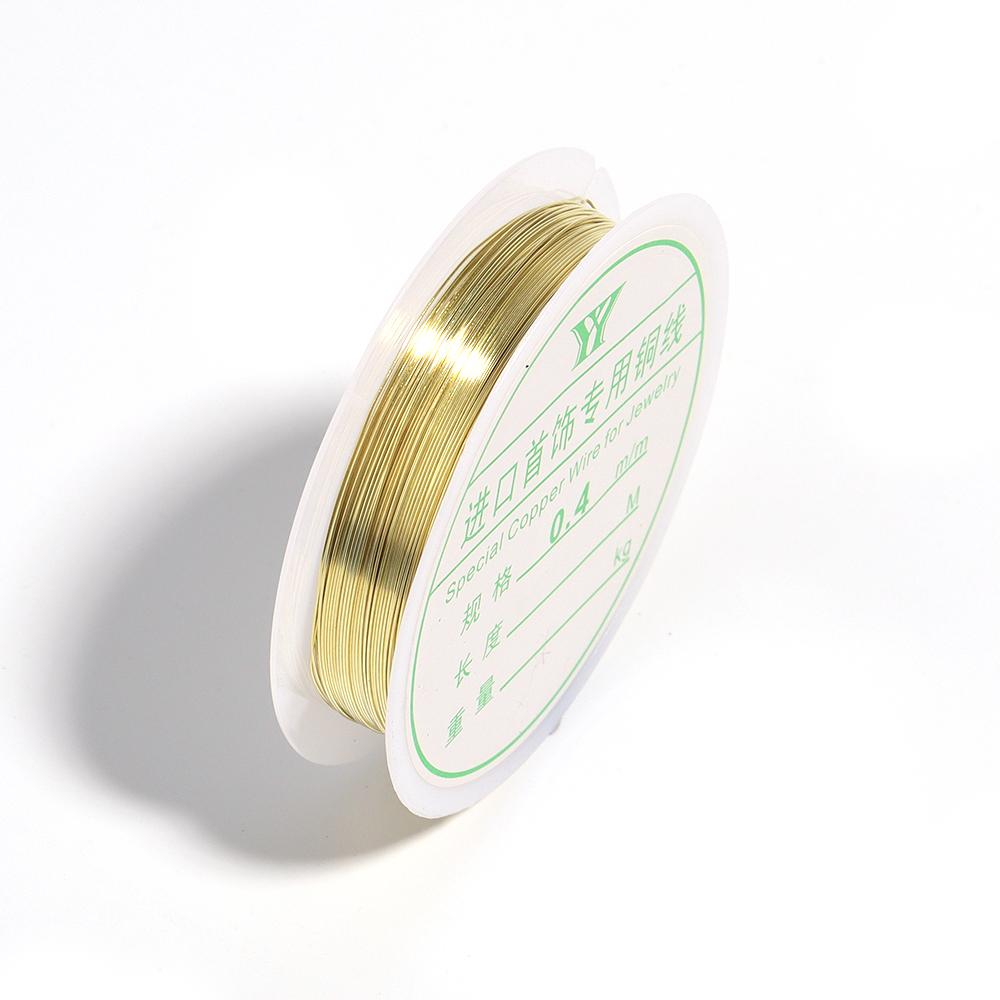 1Roll 0.2/0.25/0.3/0.4/0.5/0.6/0.7/0.8/1mm Sturdy Copper Wire Beading Wire DIY Jewelry Making For Bracelet Necklace Accessories