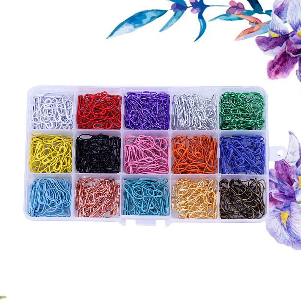 450Pcs Metal Gourd Safety Pins Bulb Assorted Colors for DIY Craft Clothing Knitting Markers Safety Pins
