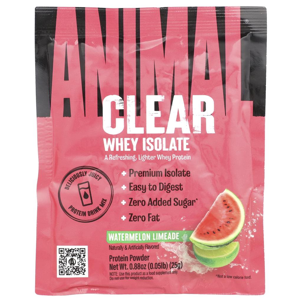 Clear Whey Isolate, Watermelon Limeade, 9 Packs, 25G (0.05Lb) Each
