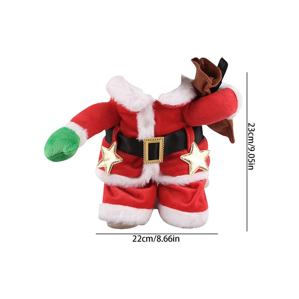 Christmas Costume For Cat Cosplay Outfit With Hat Santa Costume Clothes For Holiday Party Cosplay Masquerade Theater Performance