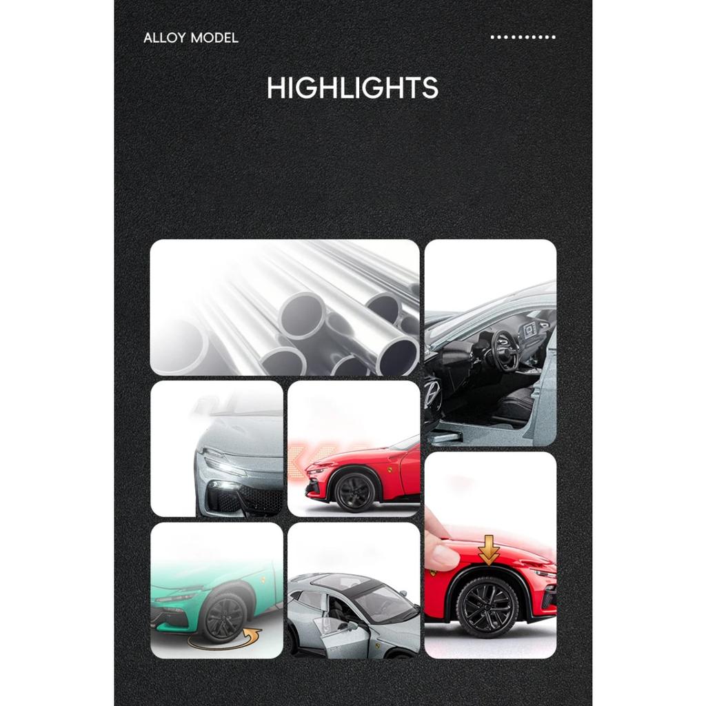 1/32 Volkswagen Purosangue SUV Legierungsmodell Auto Spielzeug Diecasts Metallguss Sound und Licht Auto Spielzeug für Kinder Fahrzeug