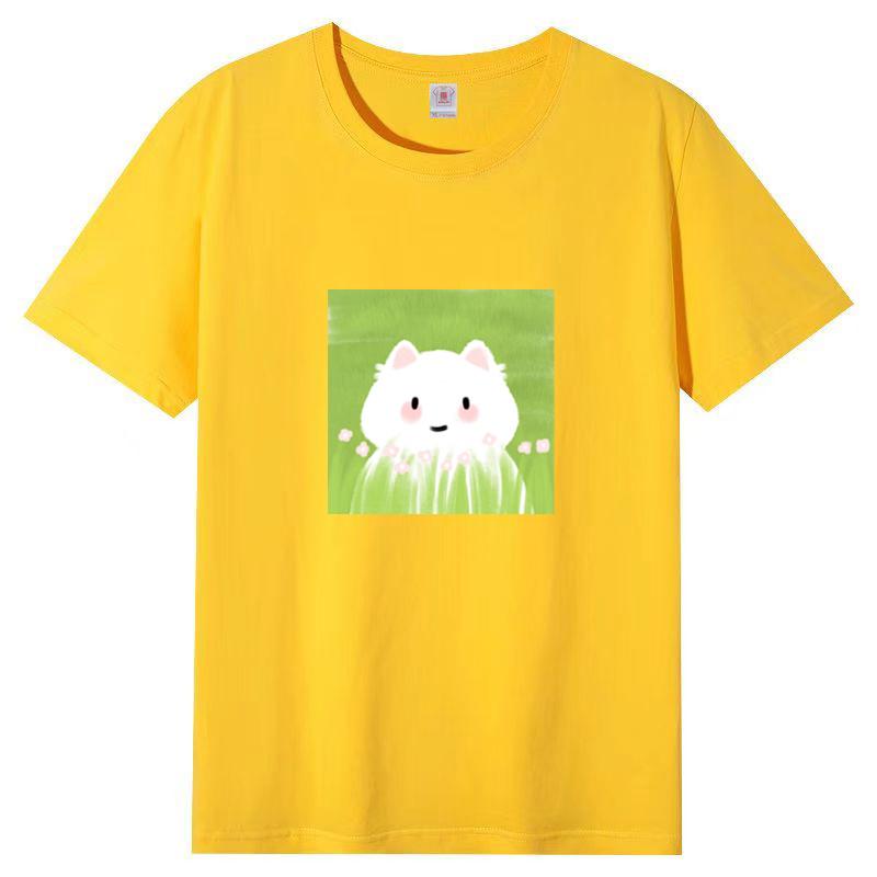 Summer New Short-sleeved T-shirt Female Loose Korean Women Cartoon Printing Half-sleeved Blouse