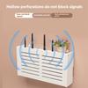 Adhesive Wall Mount Networking Device Holder Dustproof ABS Material Space Saving Solution