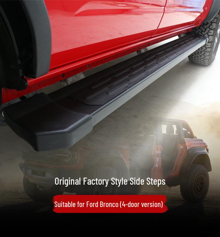 Aluminum Alloy Side Step Decor for Ford Bronco 4-Door