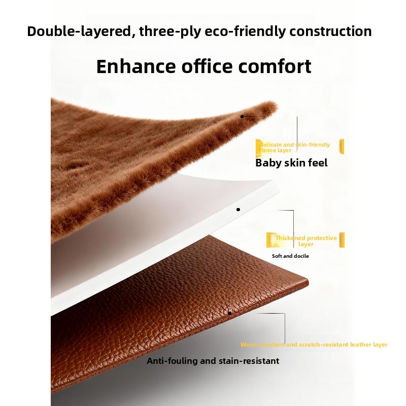 Super Easy-to-use Gaming Mouse Pad, Extra-large Office Desk Mat, Computer Keyboard Edge-locking Waterproof Leather Desk Mat