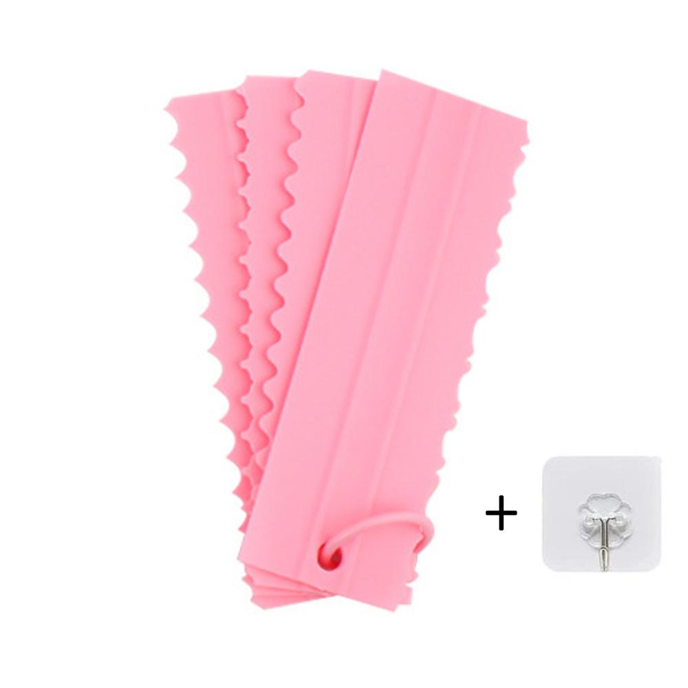 Cake Scraper Smoother Set Patterned Edge Smoothe Plastic Sawtooth Comb Bench Scraper For Cake Baking Cream Icing Smoother