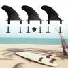 3-piece Soft Surfwater Wave Fin SUP Accessory Stablizer Fit Stand Up Paddle Board Surfboard Central Fin and Side Fin Water Sport