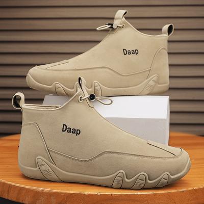 Zapatos Casuales Nuevos para Hombre Botines de Tobillo de Lujo con Puntera Redonda para Hombre Zapatos Ligeros Slip on para Caminar para Exteriores Comfor para Hombre Zapatillas Altas