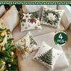 Golden Christmas Decoration Pillowcase Printed Polyester 45x45cm Throw Pillowcover Decorative Sofa Cushion Pillowslip Home Decor
