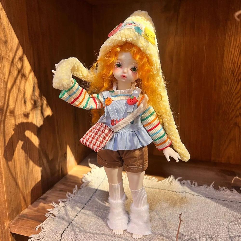1/6 Doll Clothes Set 30cm Fashion Cute Outfits - Soft Hat+ Top+Skirt Stylish Clothing for 30cm Dolls Accessories (Only Clothes)