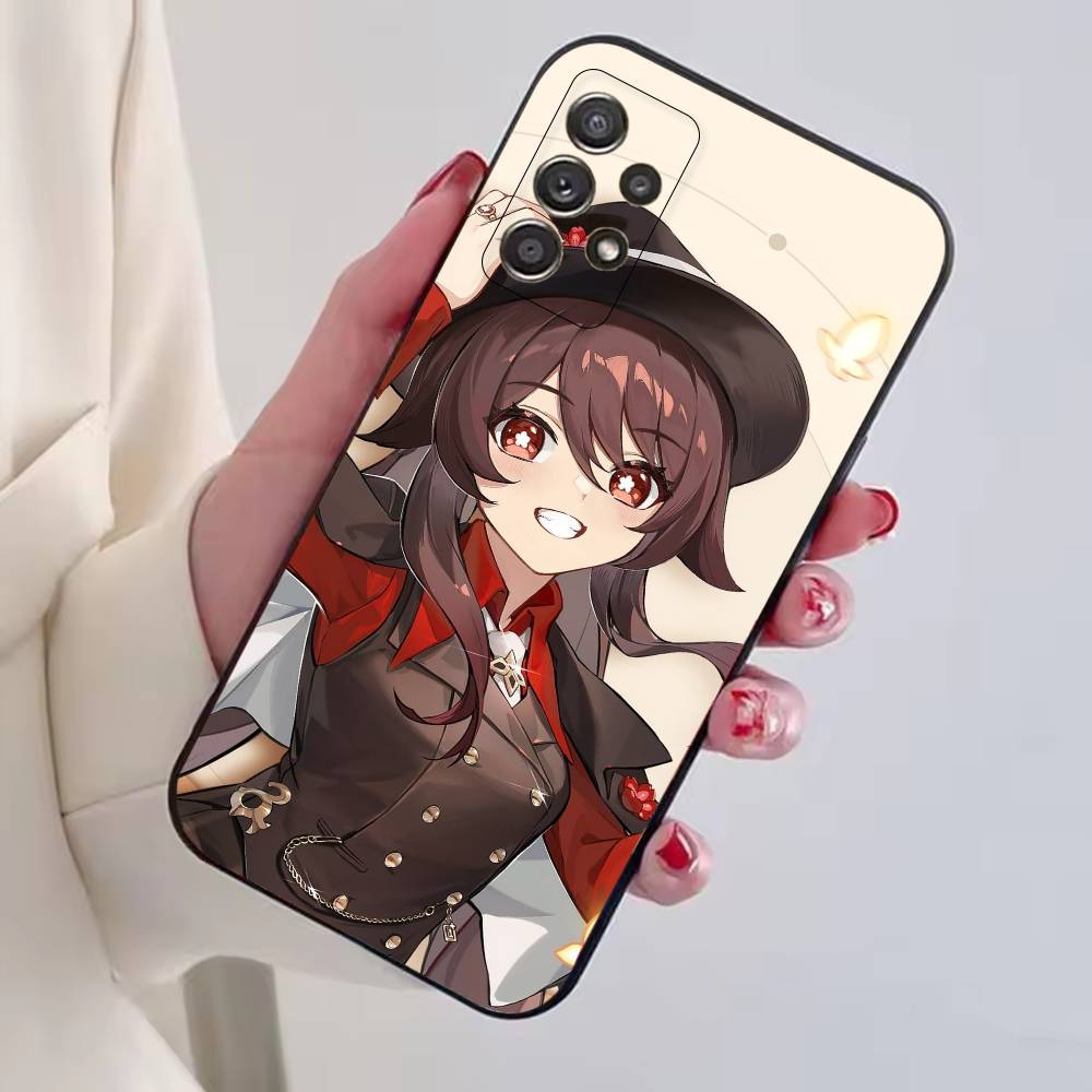 Game Genshin Impact H-Hu Tao Phone Case For Samsung S25,S24,S21,S22,S23,S30,Ultra,S20,Plus,Fe,Soft Silicone Black Cover