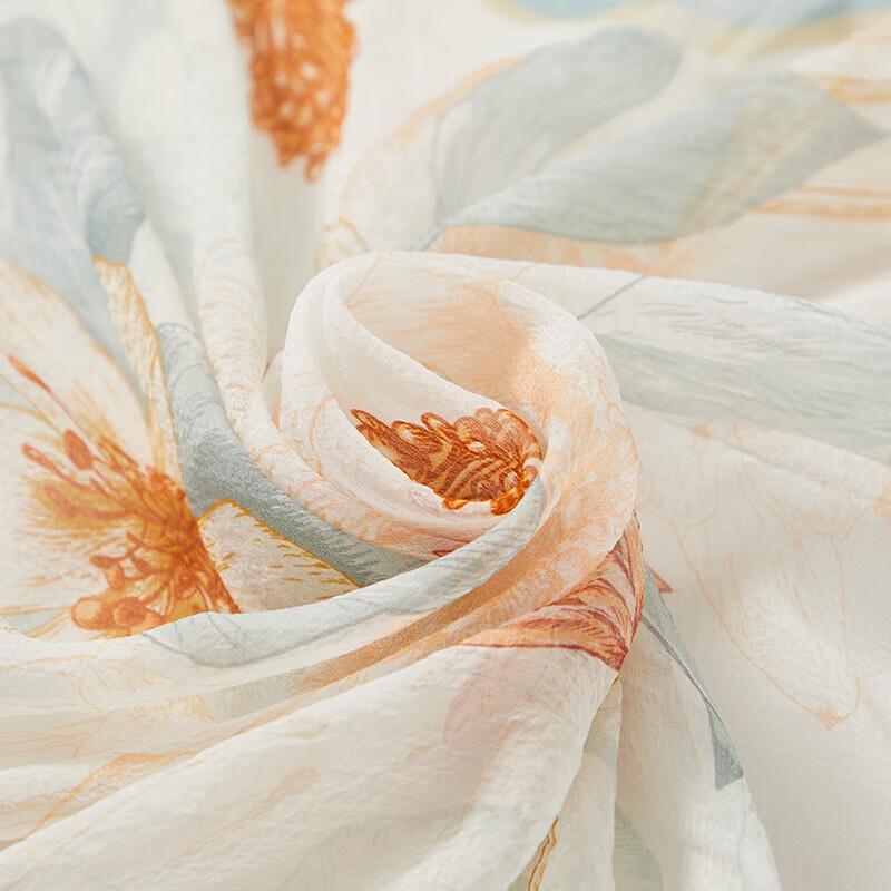 Hengyuanxiang Pearl Chiffon Mulberry Silk Scarf