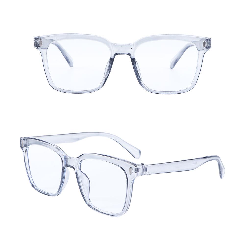 Print Transparent Black Frame Eyeglasses Korean Computer Eyewear Women Eyeglasses Fake Glasses