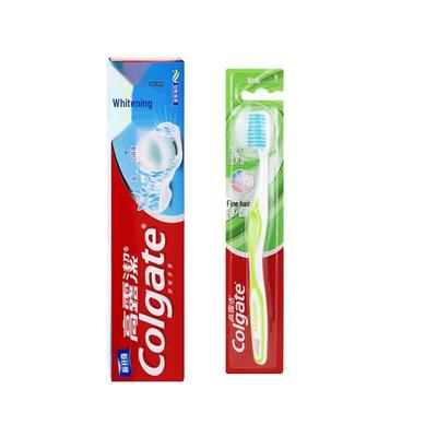 Anti-Cavity & Whitening Toothpaste with Gum Care Toothbrush Set