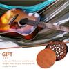 Vaguelly 1PC Wooden Guitar Soundhole Cover Guitar Block Protector Cover Feedback Reducer for Acoustic Classic Guitar Electric Guitar Accessories