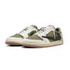 Travis Scott x Jordan Air Jordan 1 Graffiti Olive Barb Slijtvast Ademend Lage top Vintage Basketbalschoenen DZ4137-700(Team1510-)