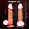 Realistic Dildo Telescopic Vibrator Big Penis Female Stimulator Anal Plug for Women with Heating Thrusting Adult Sex Toys