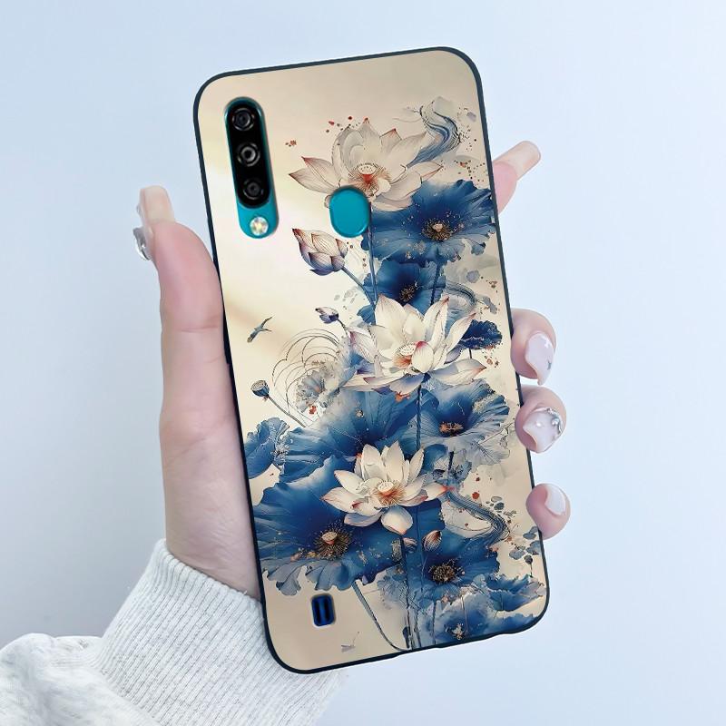 Hülle für ZTE Blade A7 (2020) Handyhülle Mattschwarz Luxus Drache Niedlich Cool Jungen Mädchen Weiches Silikon TPU Schutz-Rückseite