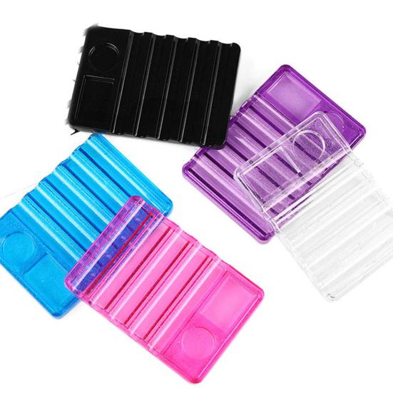 Yousheng Maniküre Stifthalter Exquisit DIY Leichtgewicht 7 Fächer Nail Art Pinselhalter für Frauen