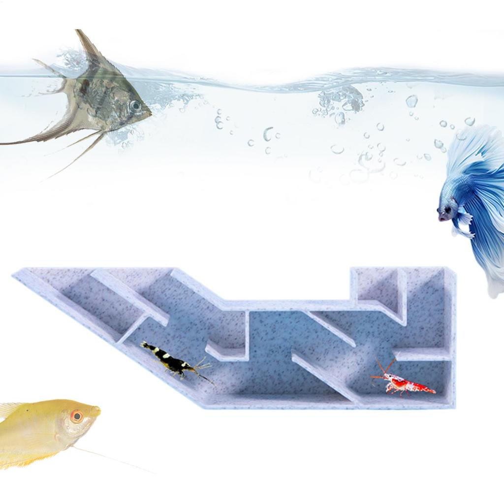 Aquarium Underground Tunnel with 2 Entrances Hiding Viewing Tunnel Fish Shrimp Play Hideout for Fish Tank Decor Cave Ornaments