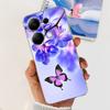 For Xiaomi Redmi Note 13 Pro 4G / 5G Back Case SOFT Slim TPU Silicone Flower Butterfly Colorful Bumper Funda For Note13 Pro Capa