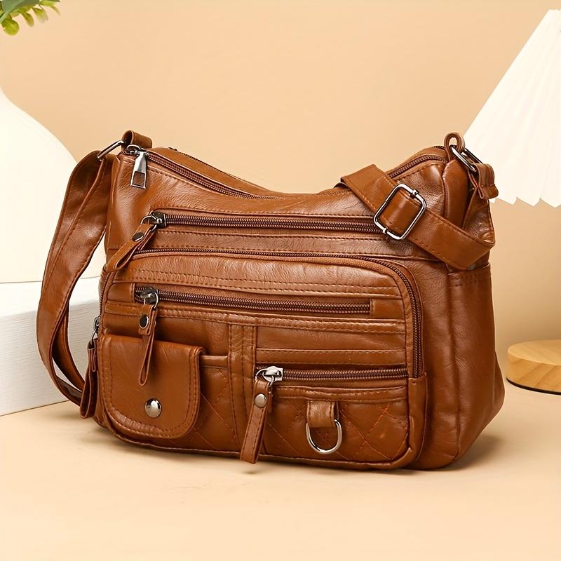 Duża pojemność Miękka torba na jedno ramię Crossbody Slanting 2024 Zima Kobiety Casual Małe torby