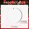 55Pcs 3 Inch Sublimation Ornament Blanks Bulk Round Ornaments MDF Double Side Sublimation Blanks Ornaments Products Keychains Heat Transfer for DIY