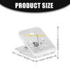 W89C Acrylic Square Clips Compact Design Secure Grip Photo Display Home Office Essential Suitable for Files Cards Stationery