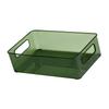 Desktop Organizer Tray Large Capacity Rectangular Shaped PET Snacks Storage Box for Office