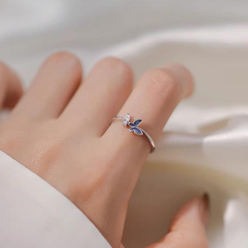 Ensemble de Bagues de Couple Papillon de Mer Vaste - Cadeau Unique pour la Saint-Valentin/Anniversaire pour Couples & Amis