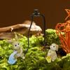 Bunny Statue Outdoor Resin Outside Animal Figures Spring Decorations For Home Patio Courtyard Yard Balcony Windowsill Bookshelve