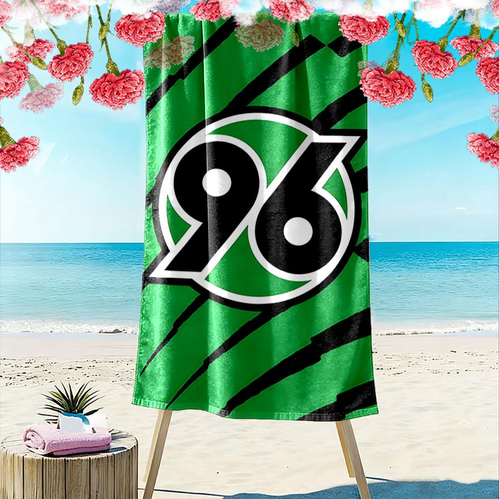 Bold green energy burst Print beach towel, quick drying, suitable for travel, outdoor sports, jogging, the beach and swimming, gift