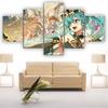 Wall Decor Anime Poster 5 Pieces Modern Decor Wall Art Canvas Paintings For Home Decorations Wall Living Room Decor Posters No Frame