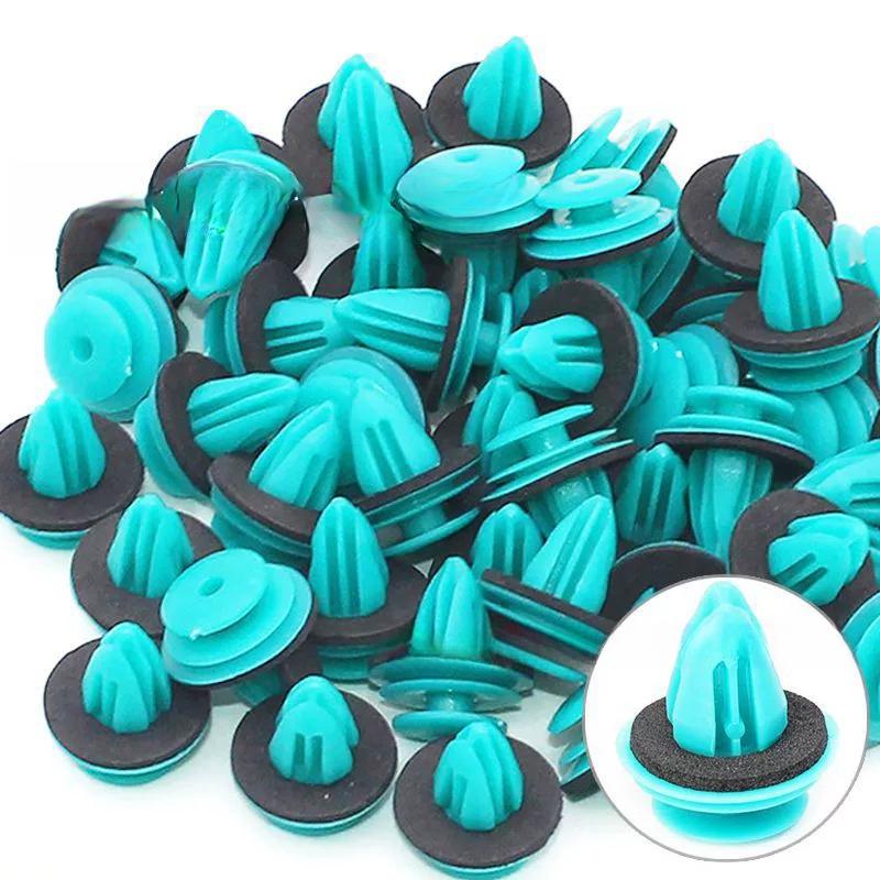 100-20PCS Auto Door Panel Clip with Seal Ring Auto Fastener Rivet Bumper Clip Retainer Car Interior Retaining Accessories