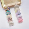 Colorful Open Marbling Ring Aesthetic Acetate Colorful Acrylic Thick Round Rings for Women Girls Jewelry Accessories Gifts