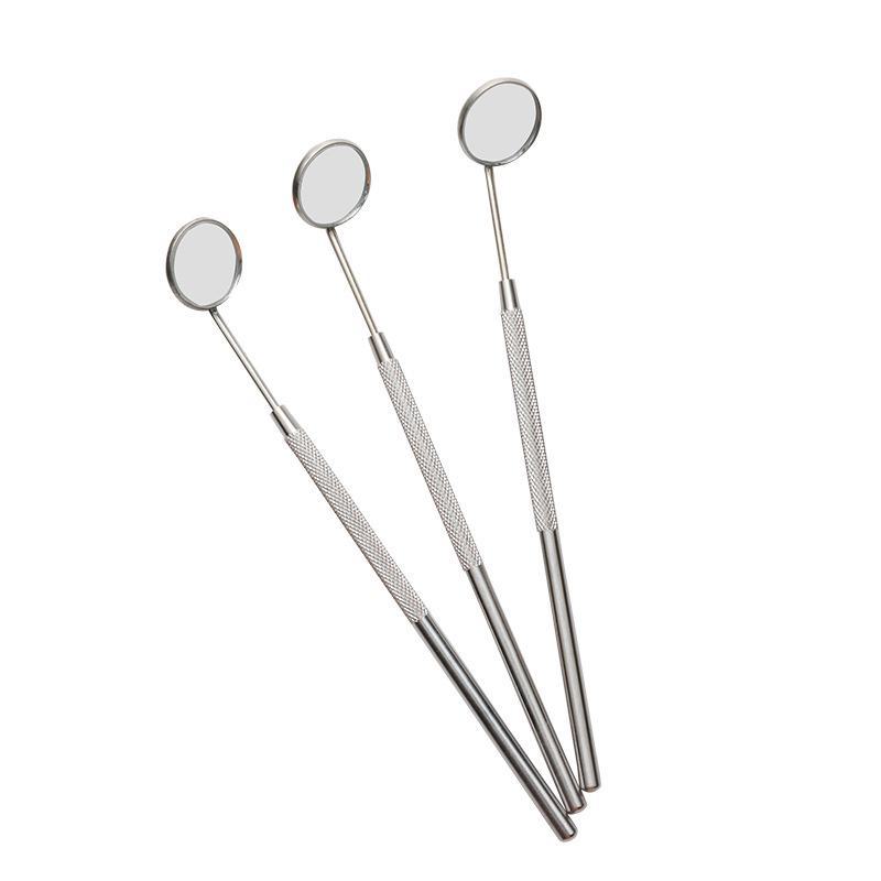 

Зеркало для осмотра наращенных ресниц - герметичное, недеформируемое, из нержавеющей стали серебряный
