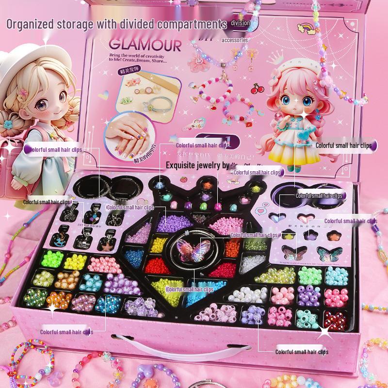 

DIY Beaded Necklace & Bracelet Set for Girls - Handmade Jewelry Box & Birthday Gift