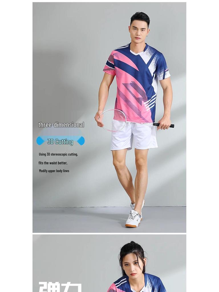 Set Sportivo Estivo Unisex ad Asciugatura Rapida per Badminton, Pallavolo e Tennistavolo