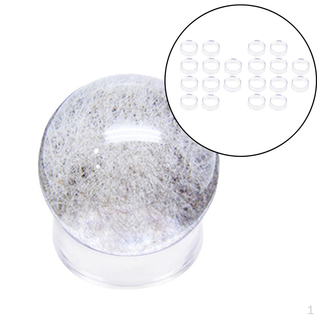 

10 / Set Display Stand Acrylic Glass Marbles .2cm