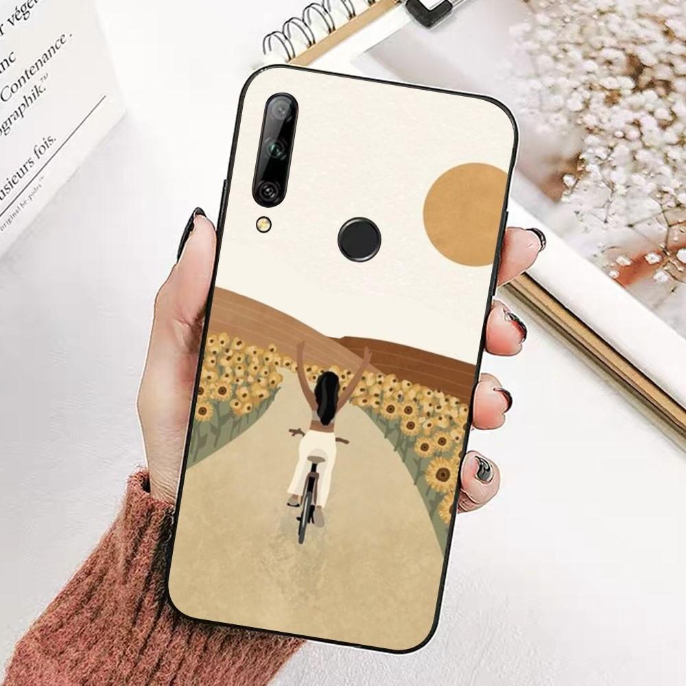 Sunshion girl Phone Case For Huawei Honor 10 lite 9 20 7A 9X 30 50 60 70 pro plus Soft Silicone Cover