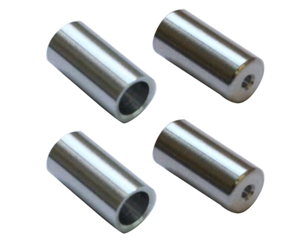 NISSEN CABLE Cable NI564 Aluminum Outer Cap for Made in Japan CO.,LTD (Nissen Co., Ltd.) Shifter, Silver, 4-Pack,