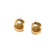 Retro Metal Bean Stud Earrings, Small Hong Kong Style Luxury, No-Piercing Mosquito Coil Ear Clips for Women
