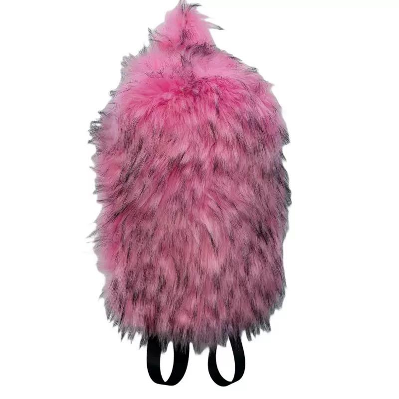 2026 NEW FASHION Y2K Faux Fur FOR Women Backpack Solid Soft Fleece Knapsack Harajuku Style Winter Ladies Bag