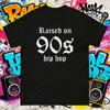 2025 Summer 90s Hip Hop Shirt – Vintage Rap Music Breathable Tee Cotton Printed Breathable Leisure Adults and Children T-shirt
